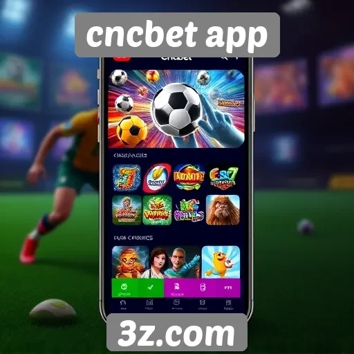 Variedade de jogos disponíveis no cncbet app